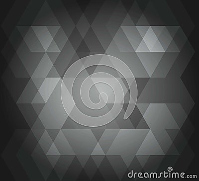 Abstract background hex pattern gray color Vector Illustration